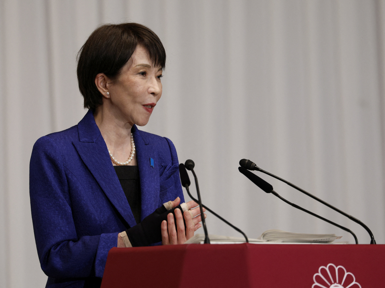 高市早苗內閣早上全體辭職。（路透社資料圖片）