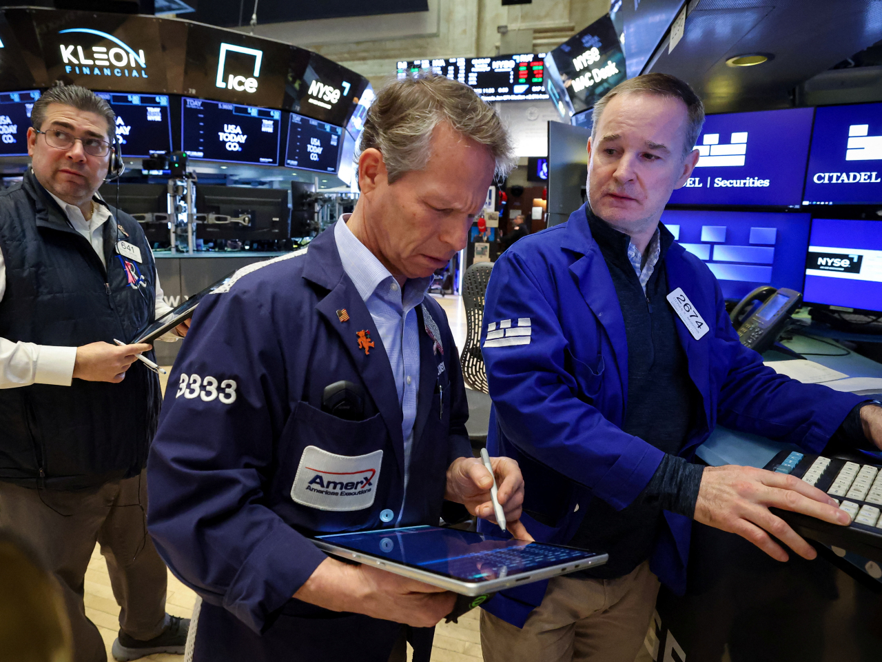 Seeing marginal gains were the Dow, up 0.07 percent to 49,533, &zwnj;the S&P 500, up 0.1 percent to 6,843, and the Nasdaq, up 0.14 percent to 22,578. Photo: Reuters