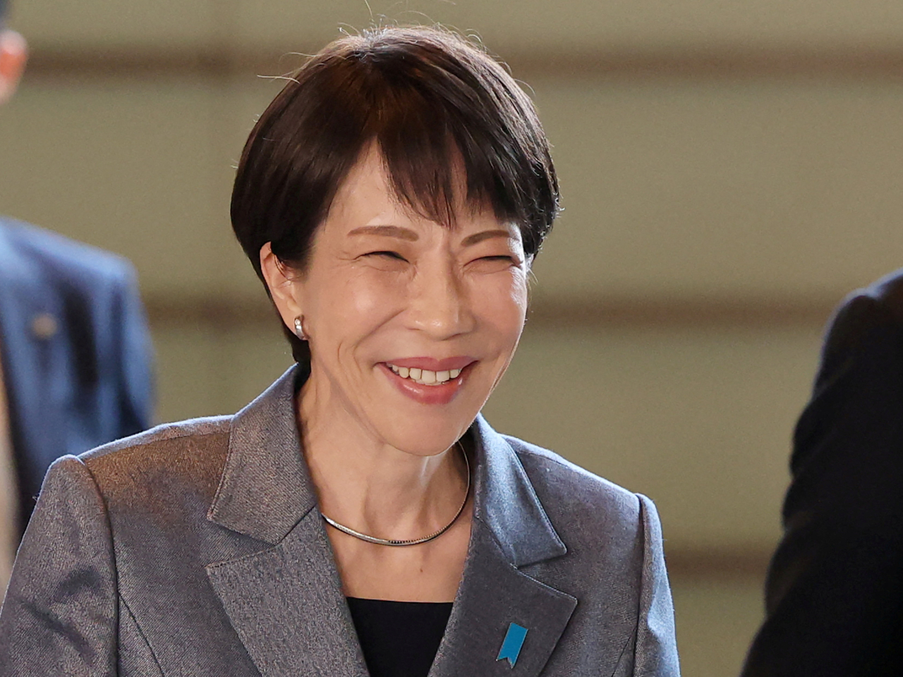 高市早苗在眾議院首相指名選舉中，獲得過半票數。（路透社資料圖片）