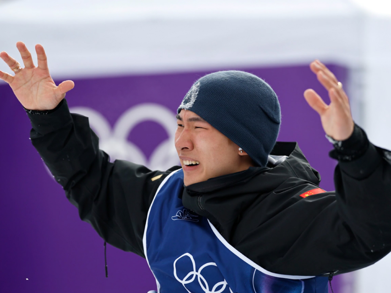 Birthday boy Su Yiming is overcome with emotion as he realises his achievement. Photo: Xinhua