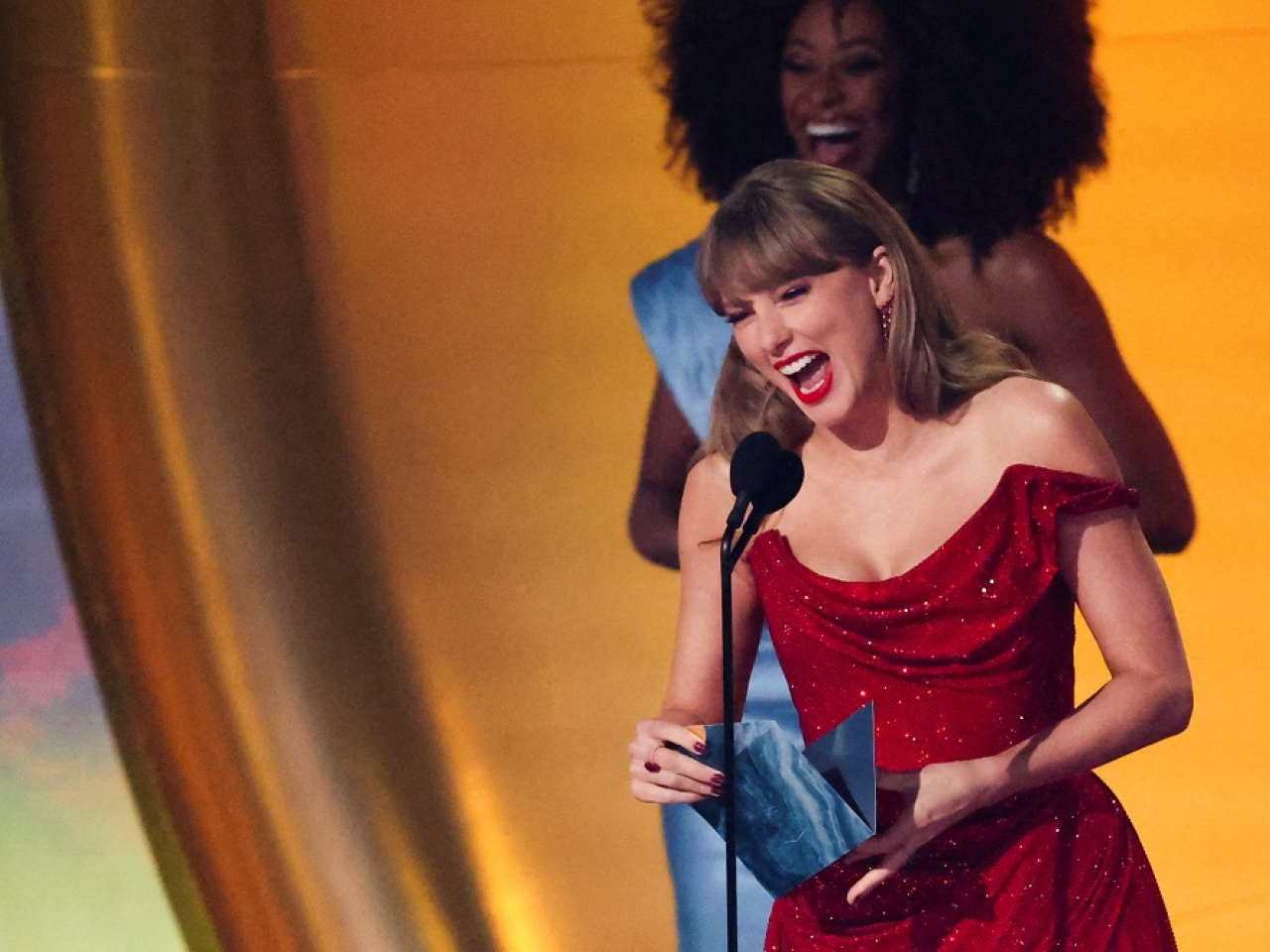 Taylor Swift's latest album, "The Life of a Showgirl," set several streaming records. File photo: Reuters