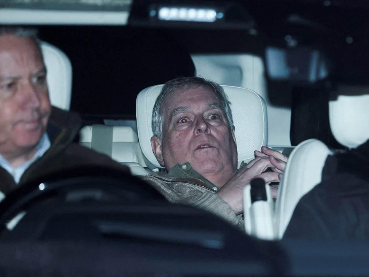 Andrew Mountbatten-Windsor pictured after his release. Photo: Reuters