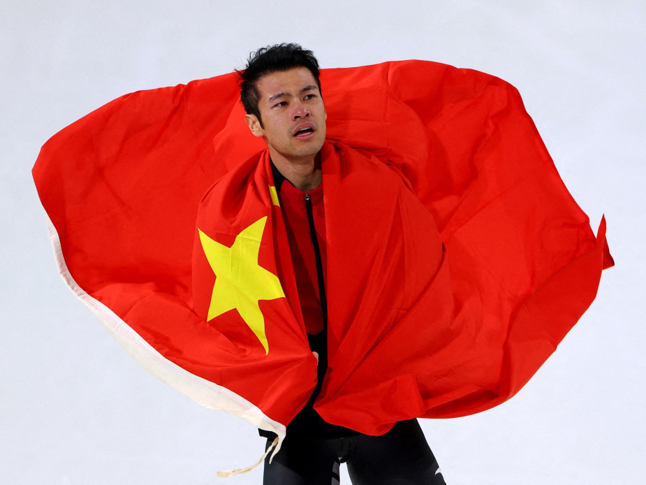 Ning's triumph earns China its third gold medal at the Milano-Cortina Games. Photo: Reuters