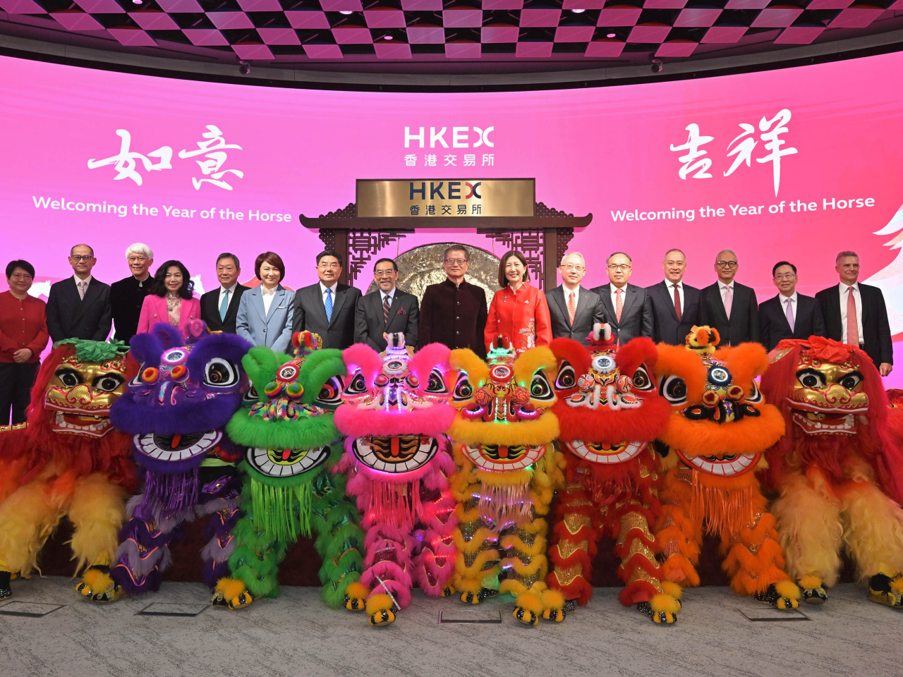 陳茂波出席慶賀新春開市儀式。（政府新聞處）