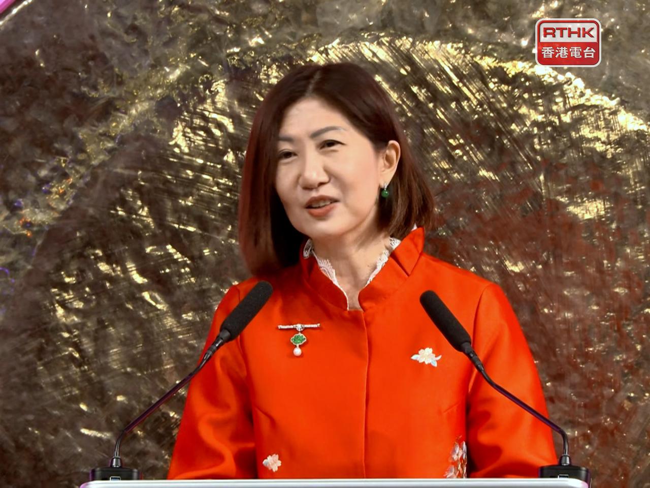 陳翊庭指香港上市企業已經涵蓋最熱門行業，未來將推出更多創新衍生產品。（廖漢榮攝）