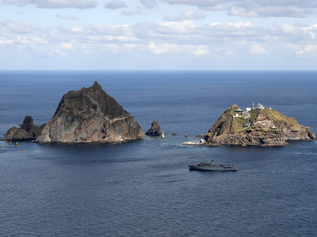 獨島位於朝鮮半島東部海域。（法新社資料圖片）