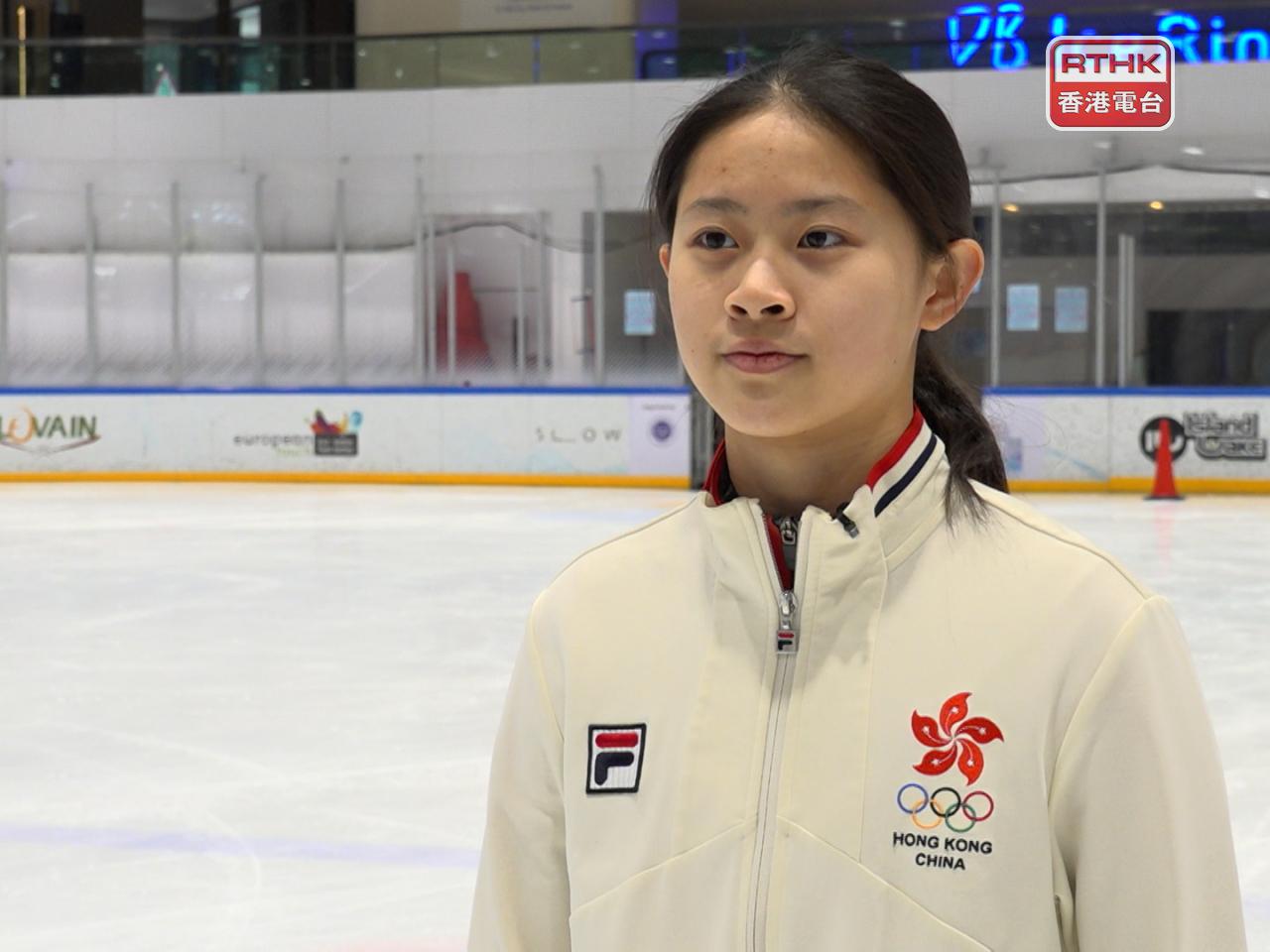 林靜欣在米蘭冬季奧運會女子1500米項目取得中國香港代表團在冬奧會歷來最好成績。  （港台圖片）