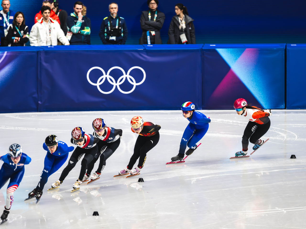 Lam finished the short-track women's race in two minutes and 35.755 seconds. Photo courtesy of SF&OC of Hong Kong, China