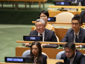 傅聰指日本根本無資格要求成為安理會常任理事國。（中國常駐聯合國代表團網站圖片）