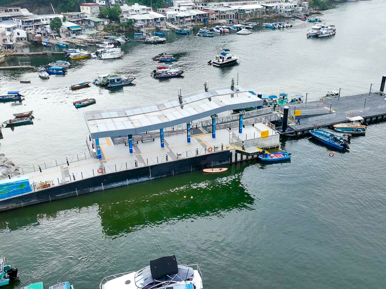 大埔的新三門仔村碼頭已完成改善工程。（發展局局長隨筆）