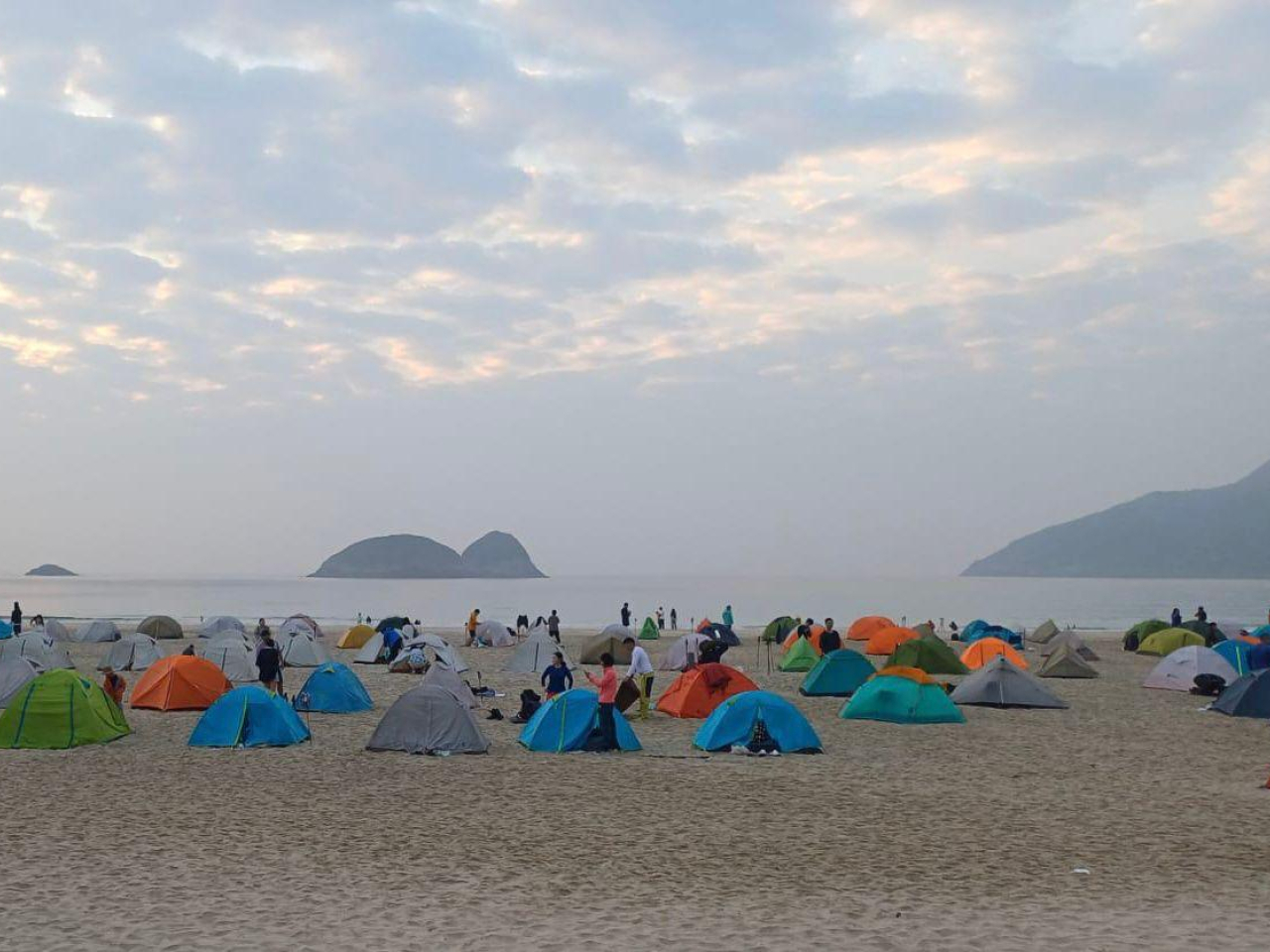 The government says there were no serious problems at campsites in Sai Kung. Photo courtesy of the Agriculture, Fisheries and Conservation Department