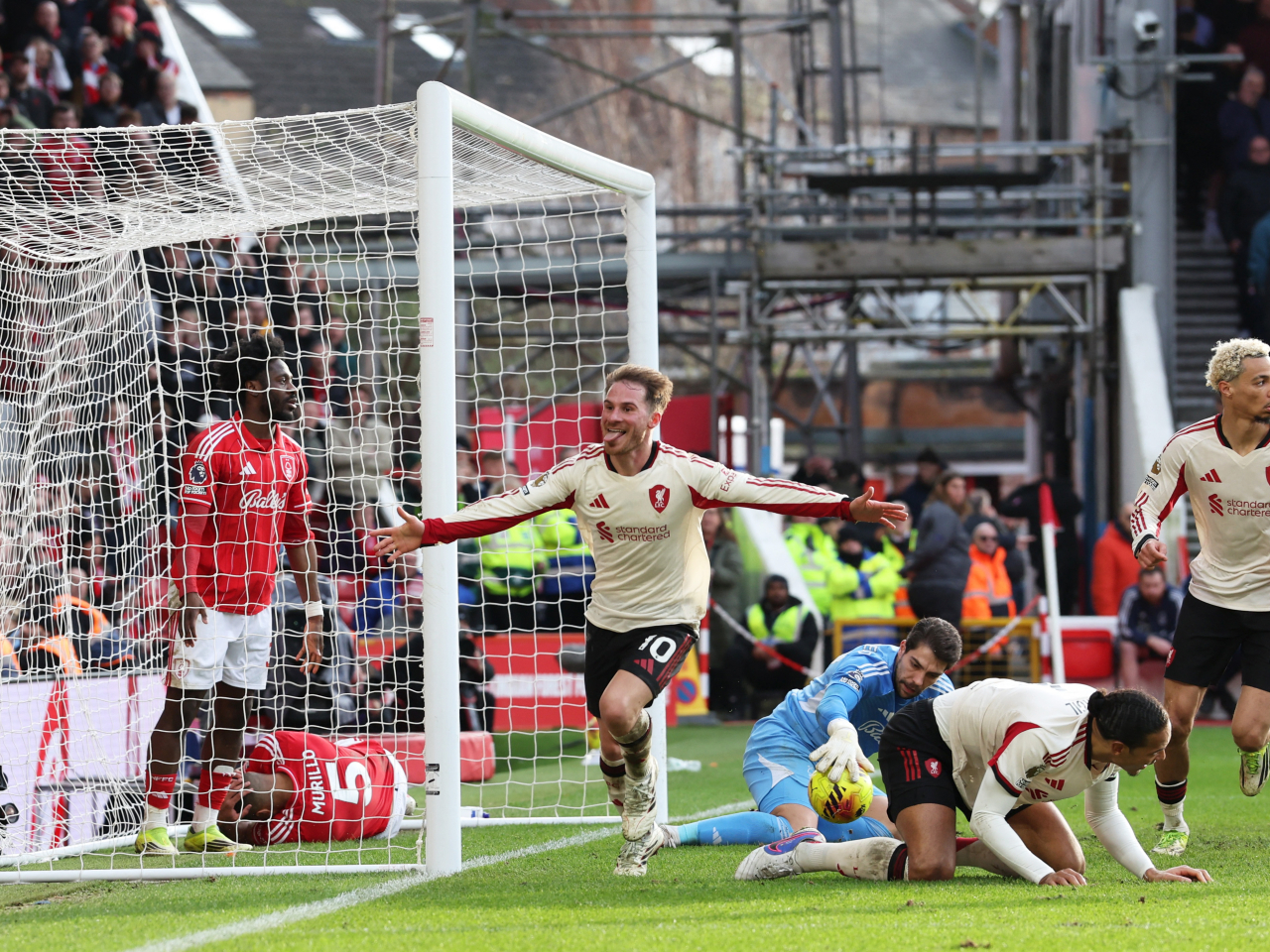 Alexis Mac Allister scored the only goal of the match in Liverpool's win at Nottingham Forest. Photo: Reuters