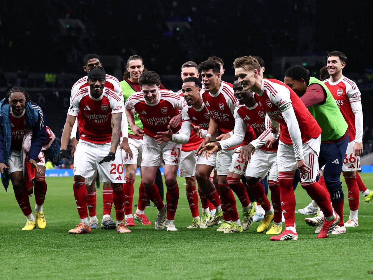 阿仙奴4:1大破熱刺。(路透社)