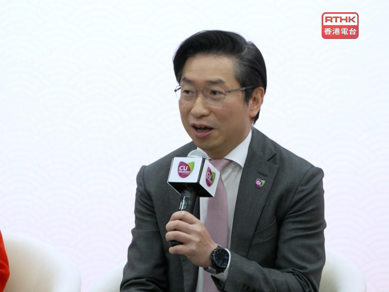 趙偉仁表示，醫學院的資源運用暫時足以招攬到人才和支持現時發展。（容家樂攝）