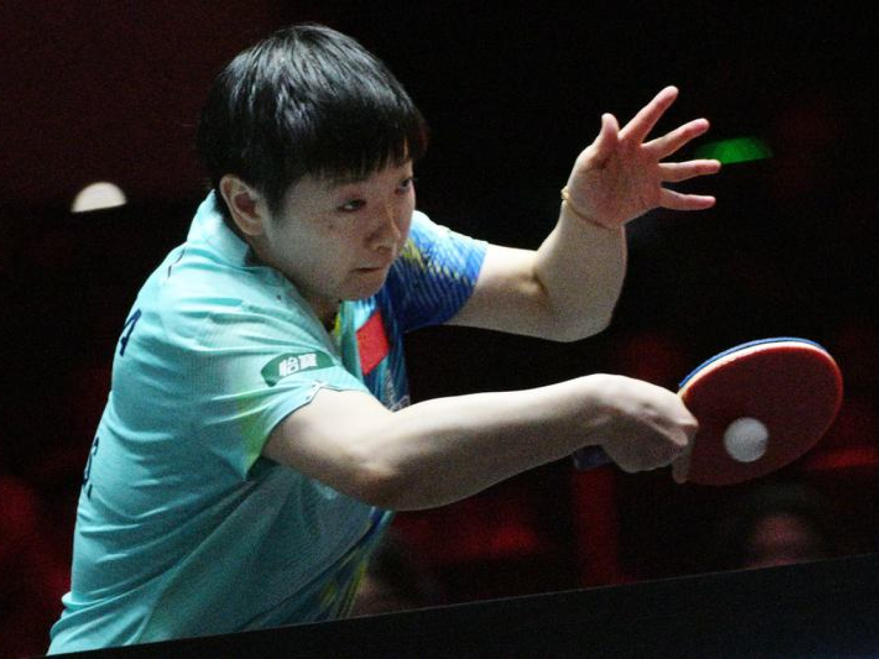 孫穎莎以3:1擊敗泰國對手晉級。（新華社）