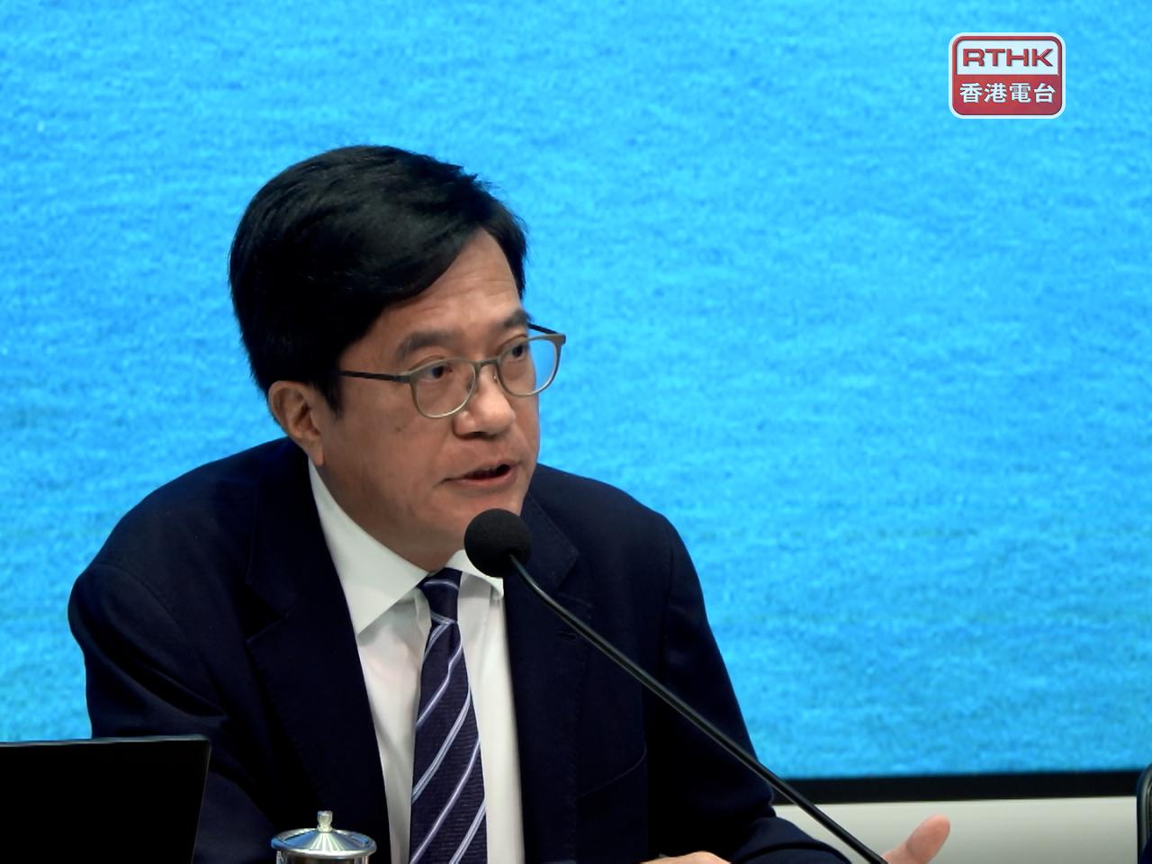 黃偉綸表示，宏福苑長遠居住安排的撥款，明日公布的預算案會有相關詳情。（港台圖片）