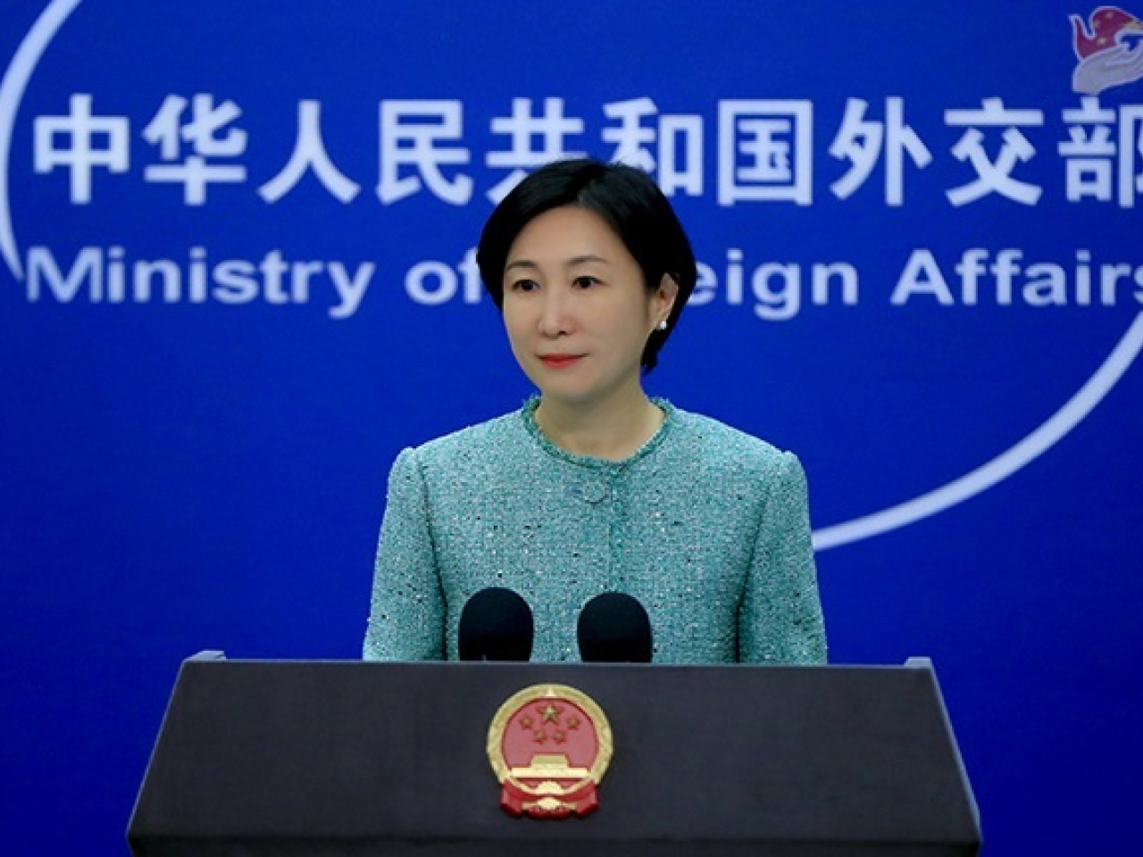 毛寧表示，中方願同德方以訪問為契機，推動中德關係取得更大發展。（外交部網頁圖片）