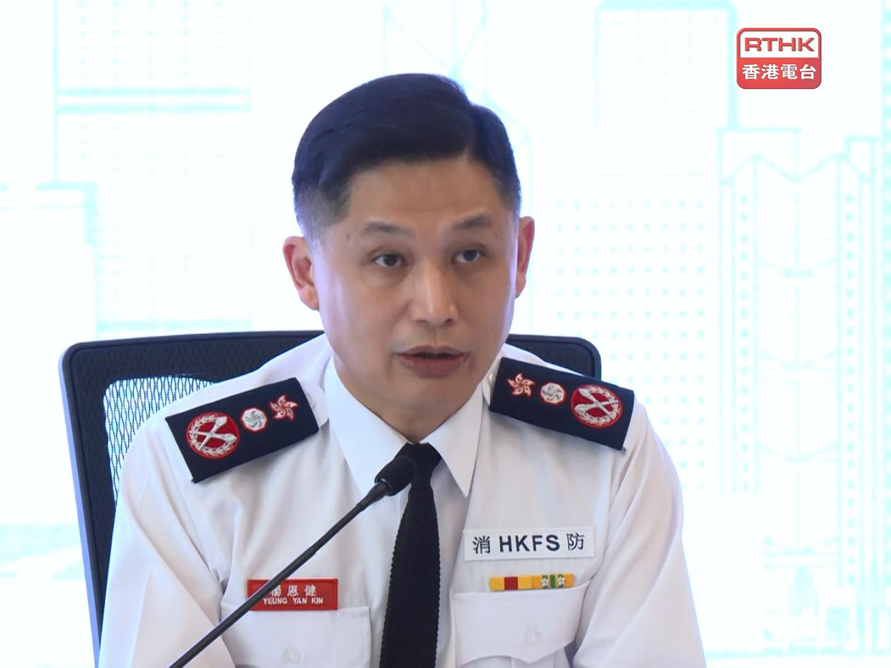 楊恩健表示，希望透過修例強化消防系統維修時的管理。（鍾家銘攝）