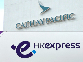 國泰航空和香港快運1月合共接載逾330萬人次，按年升11%。（港台圖片）