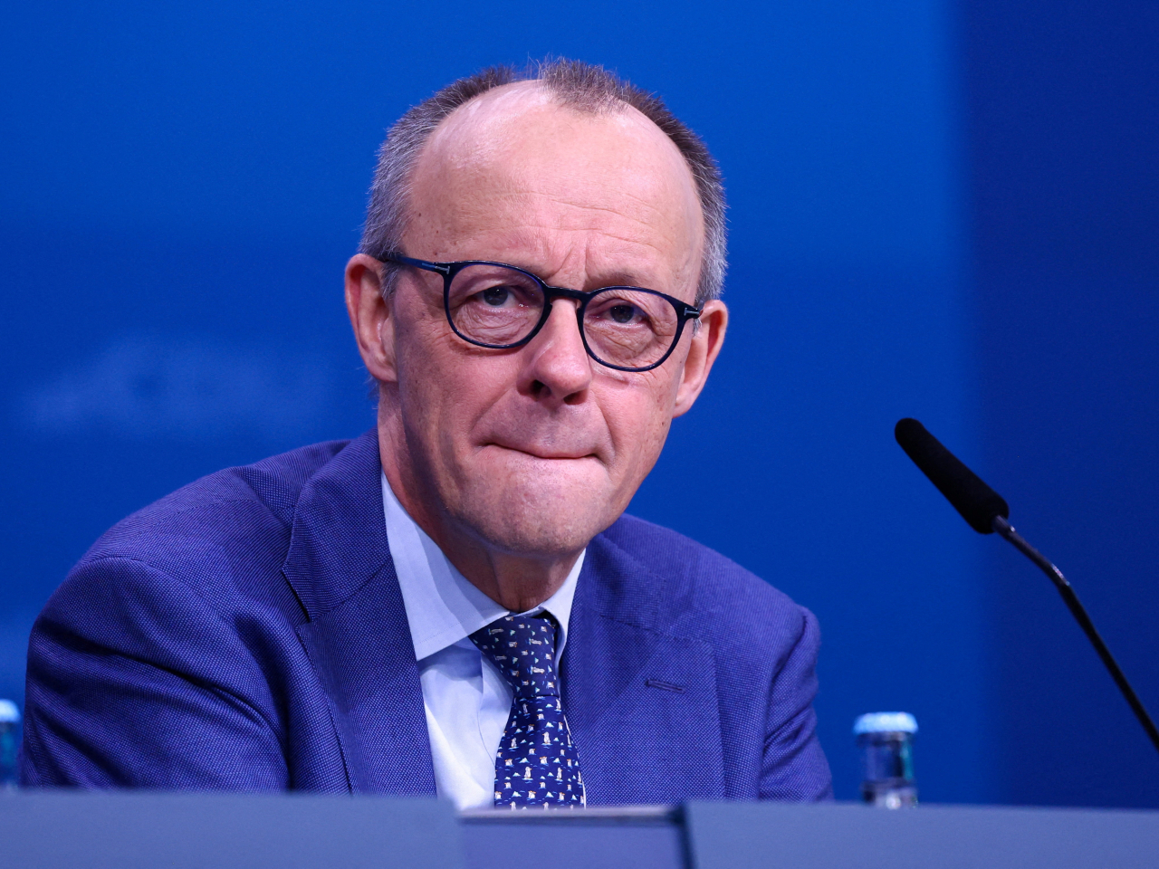 默茨啟程時表示，他此行將會探討進一步拓展德中兩國之間的合作。（路透社資料圖片）