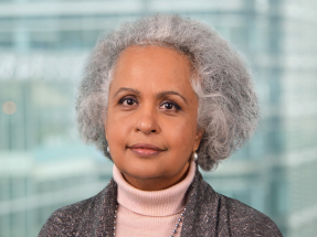 郭珮瑛稱集團正努力令CET1維持在14%至14.5%目標範圍。（滙控提供）