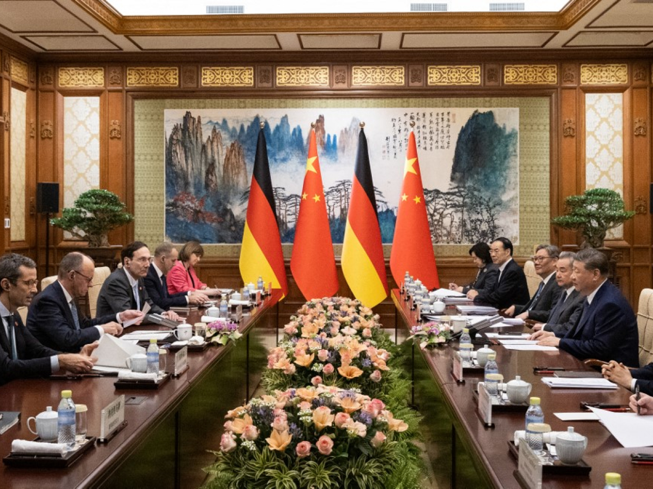 Xi Jinping says China and Germany should be partners in innovation and culture. Photo: AFP