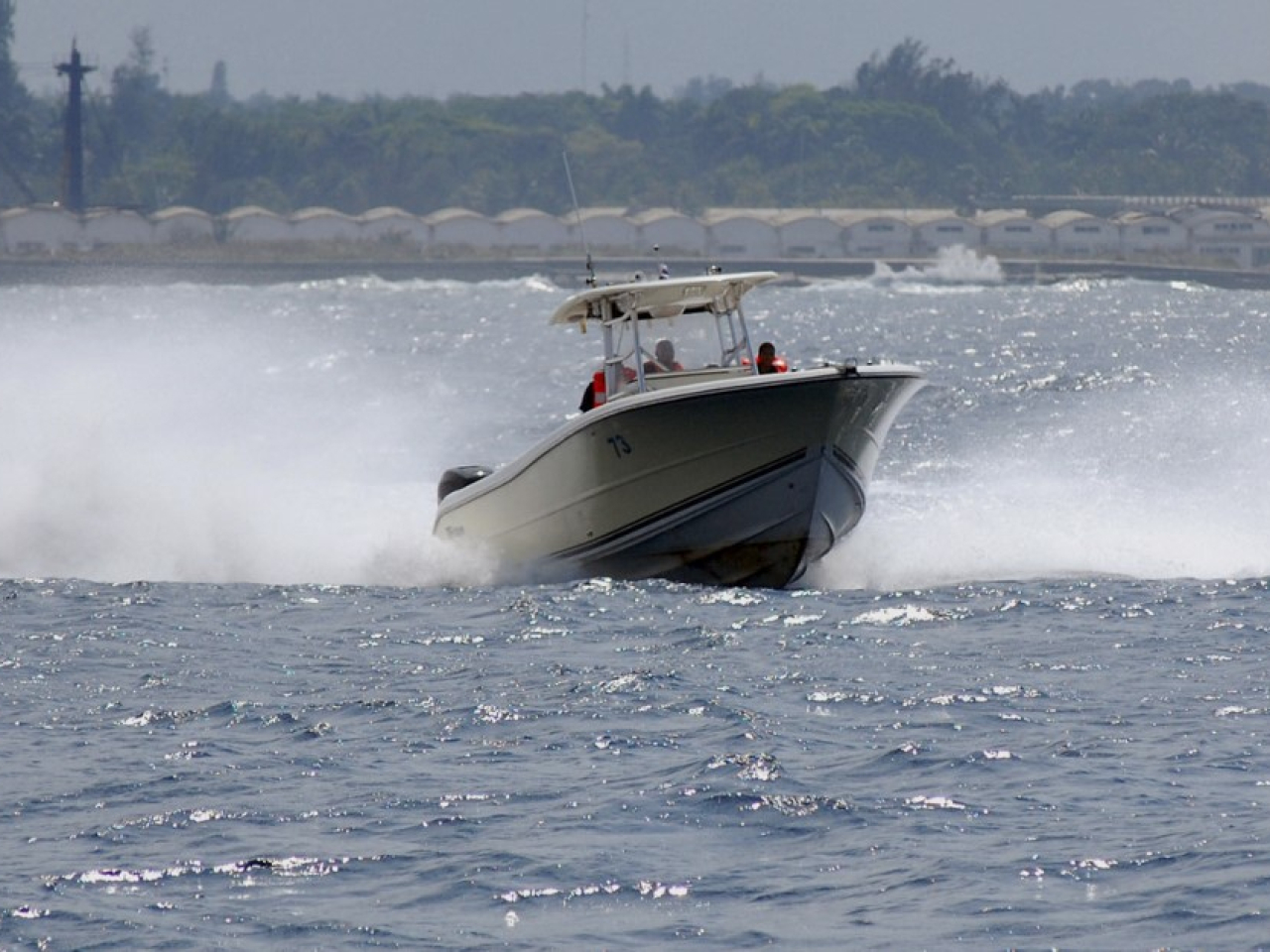 The Cuban coastguard says that as one of its vessels approached to identify the boat "shots were fired from" it. File photo: AFP