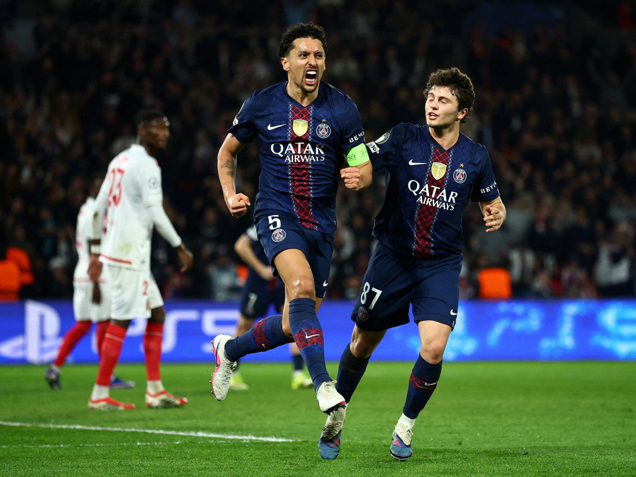 Holders Paris Saint-Germain survived a nervy test against Monaco at the Parc des Princes. Photo: Reuters