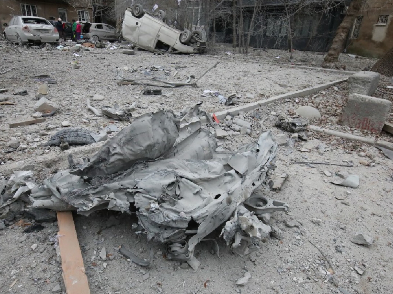 聯合國統計指烏克蘭大批民眾在戰事期間撤離家園。圖為被戰火波及的烏克蘭東北部城市哈爾科夫。（法新社資料圖片）