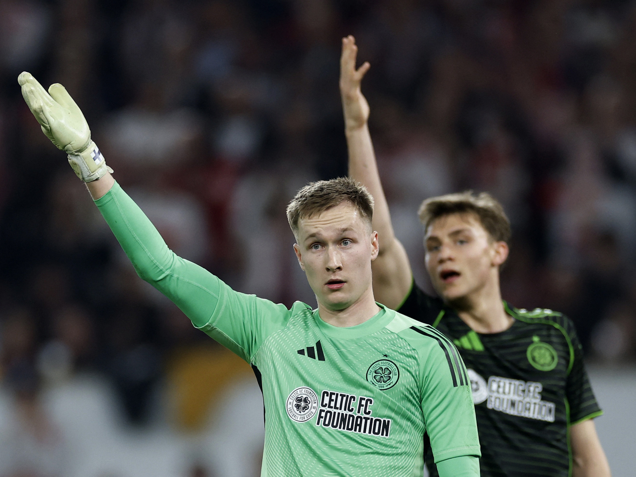 Scottish champions Celtic fell short of a comeback in their return fixture at Stuttgart. Photo: Reuters