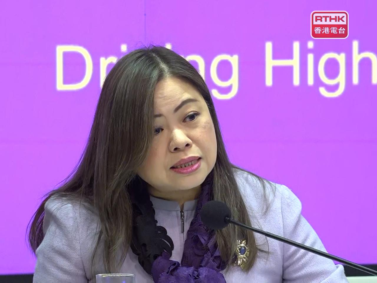 羅淑佩表示，政府會強化對隊制項目運動員的培訓。（郭志強攝）