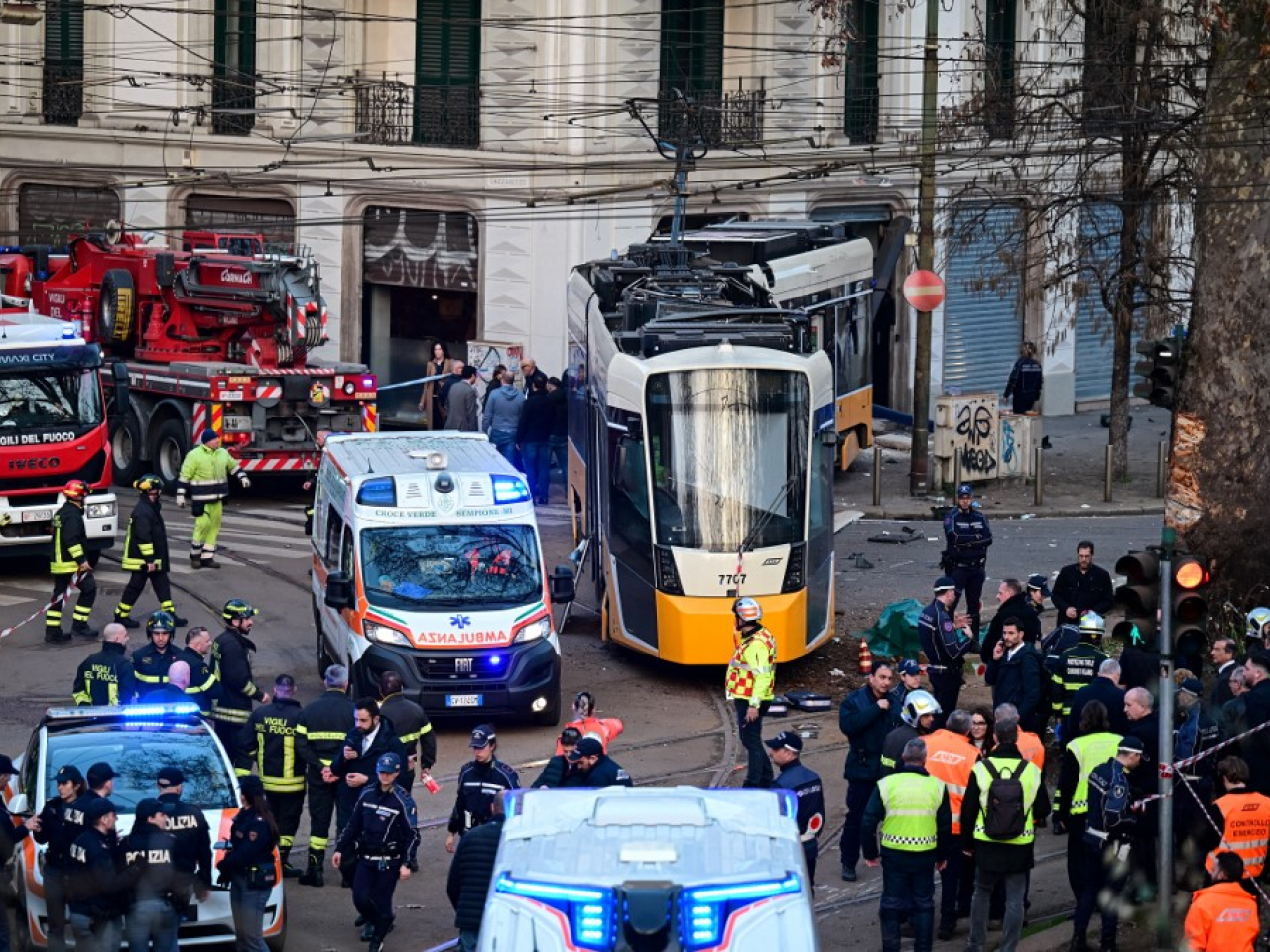 An initial investigation suggested the driver had not activated a track switch. Photo: AFP