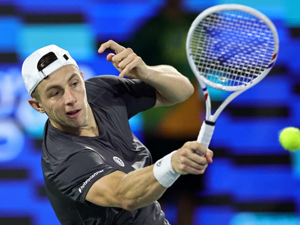 Griekspoor landed awkwardly after a serve on Friday and was unable to recover in time for the final. File photo: AFP