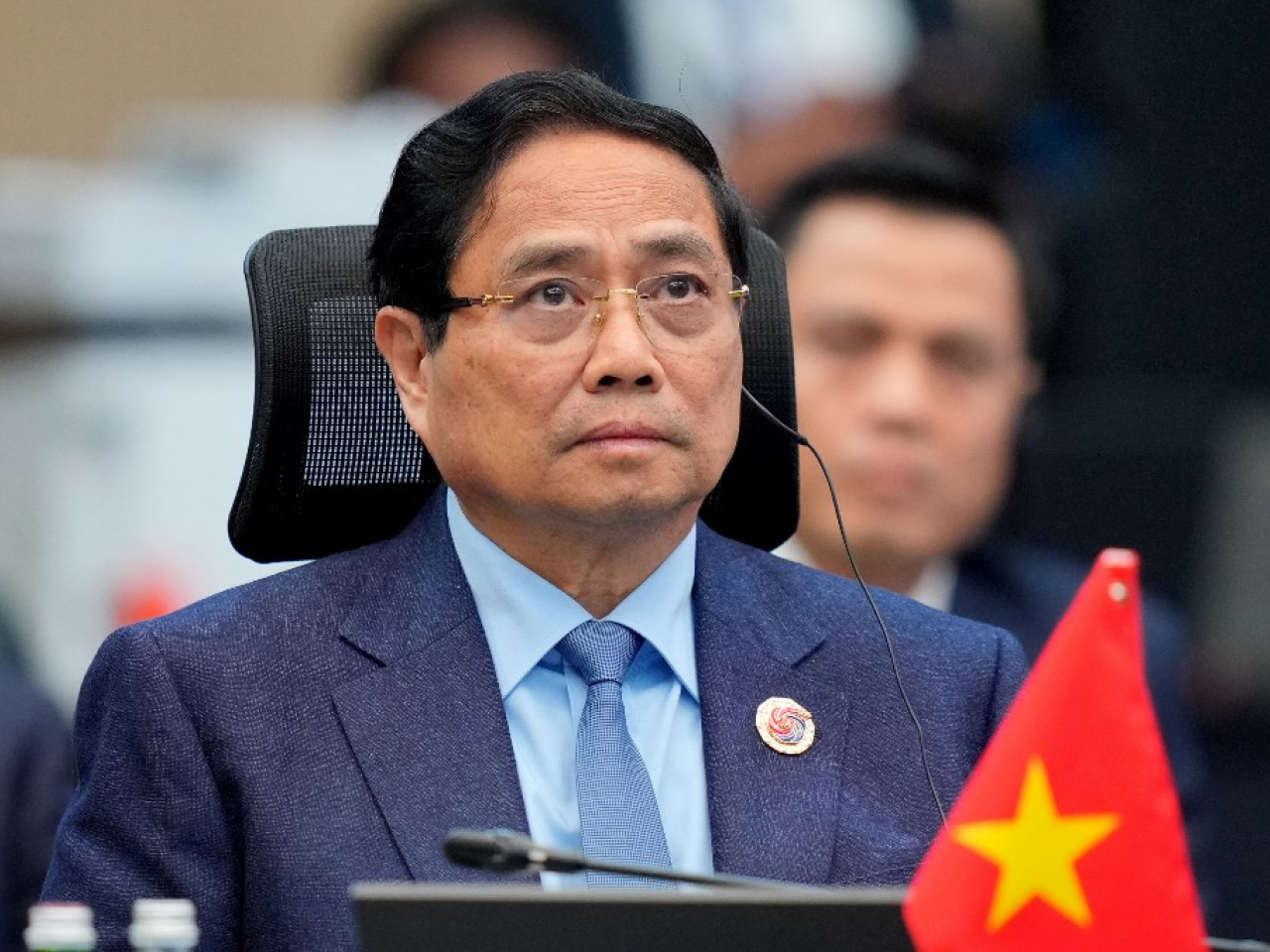 AI and the data economy are "pillars" of a "more sustainable and smarter new development" model, said Vietnam's Prime Minister Pham Minh Chinh. File photo: AFP