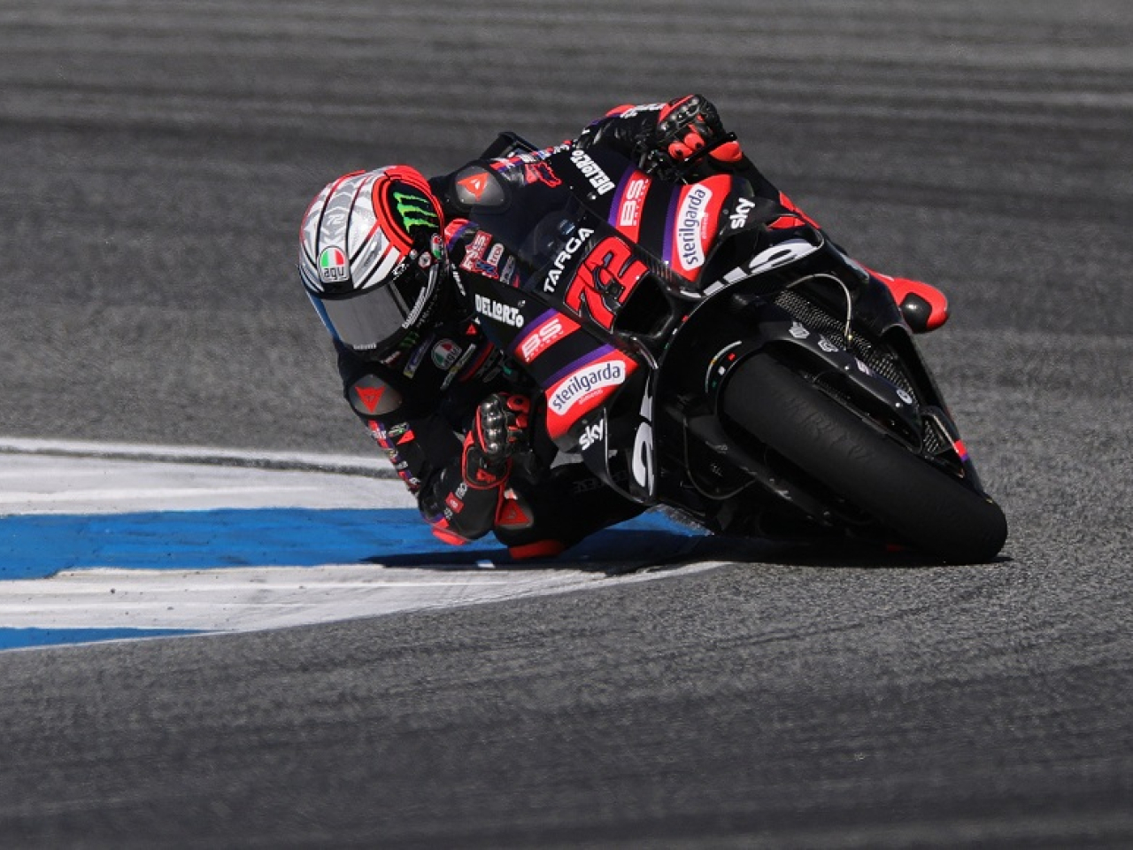 Aprilia's Marco Bezzecchi dominated from start to finish in the season-opener in Thailand. Photo: Reuters