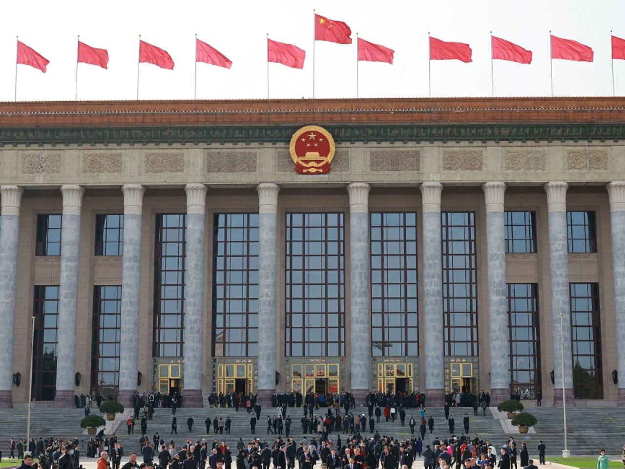 即將召開的全國兩會，焦點將會是審查和討論十五五規劃綱要草案。（新華社圖片）