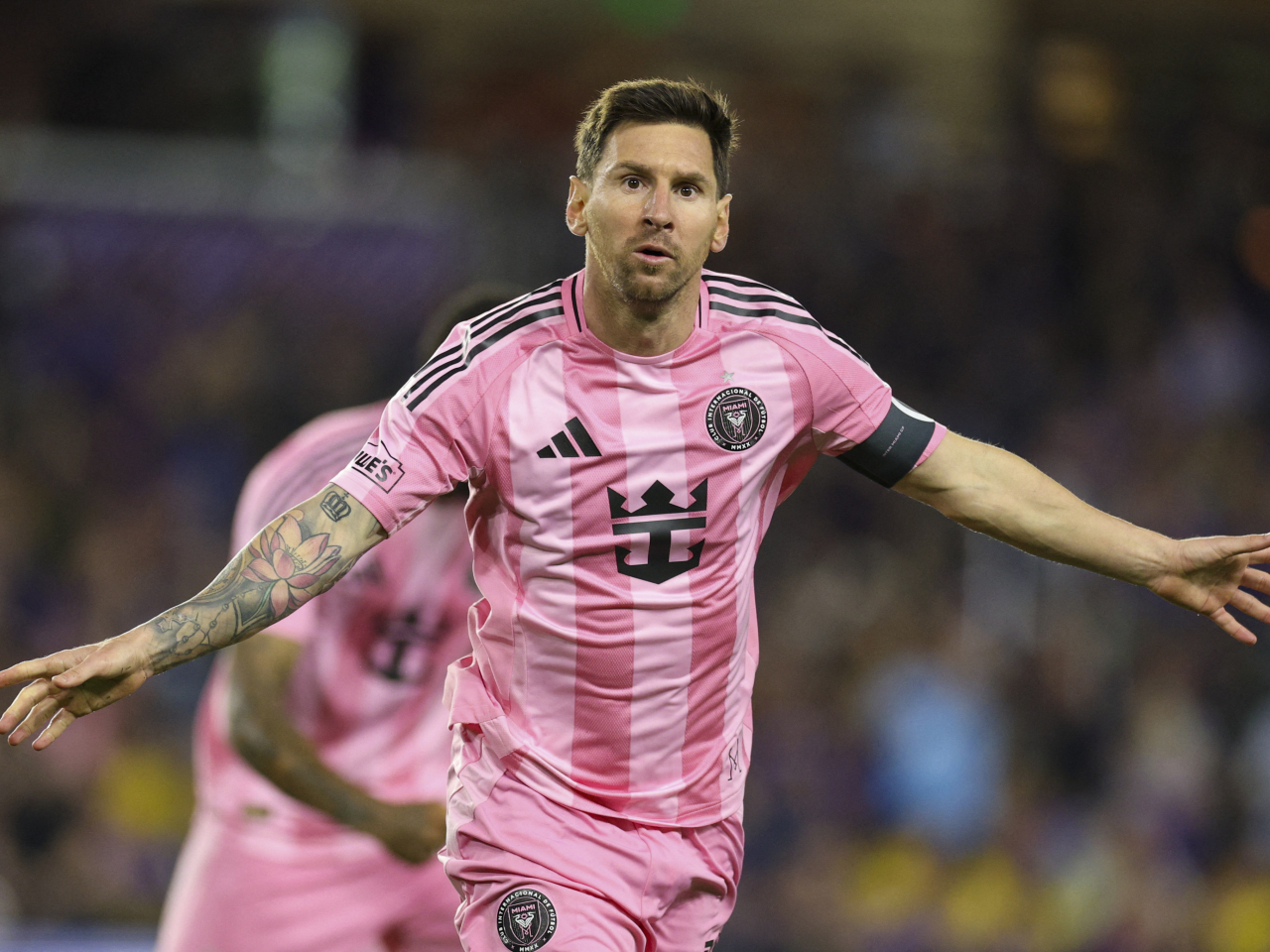 Argentina star Lionel Messi scored his first goals of 2026 in Miami's derby victory against Orlando. Photo: Reuters