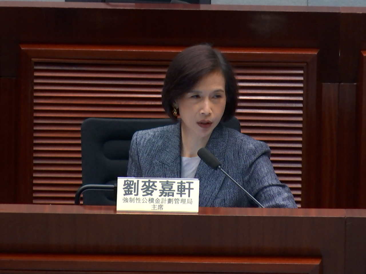 劉麥嘉軒稱，爭取年底在香港舉辦國際退休金監管機構組織和經合組織的環球論壇。