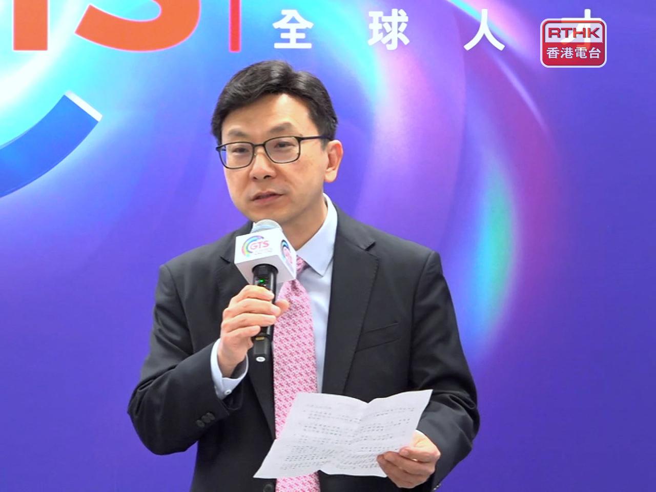 孫玉菡表示，政府過去3年多推出一系列「搶人才」、「留人才」的政策，取得令人鼓舞的成績。（郭志強攝）