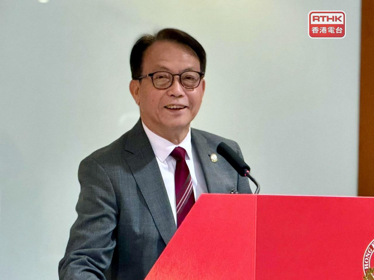 李錦滔表示，為鼓勵更多專科醫生，參與專家證人培訓，以及擔任專家證人，正研究向合資格參加者，提供誘因。（崔蔚恩攝）