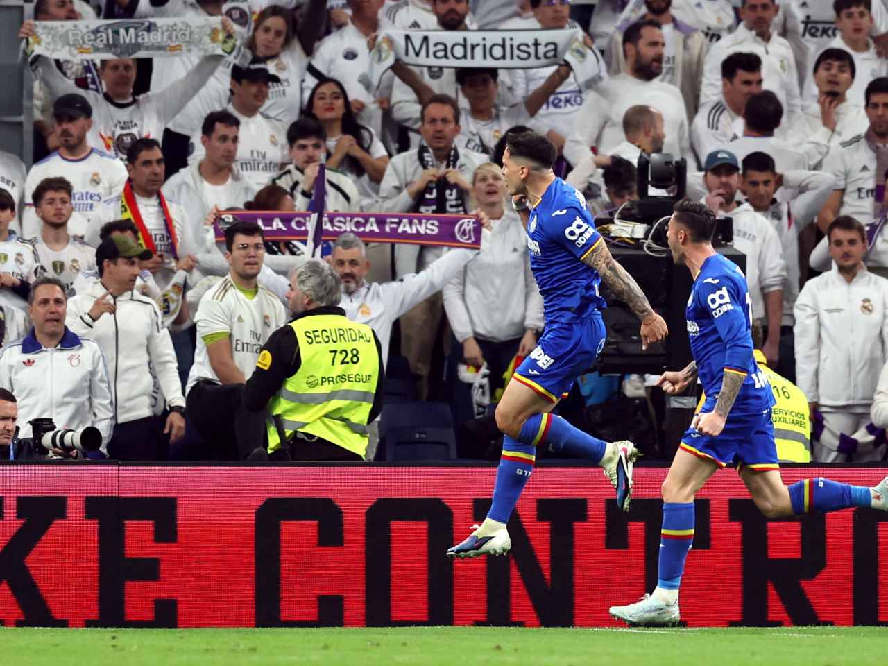 Martin Satriano's goal handed Los Blancos back-to-back La Liga losses for the first time since May 2019. Photo: Reuters