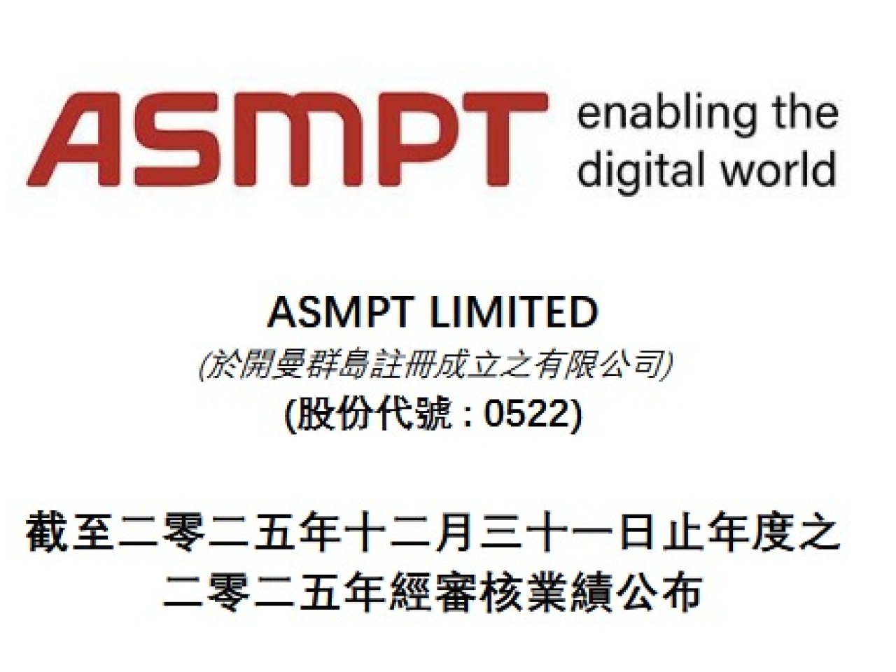 ASMPT預計，本季銷售收入將介乎4.7億美元至5.3億美元之間，以中位數計按季下跌1.8%，按年則增長29.5%。（網上截圖）