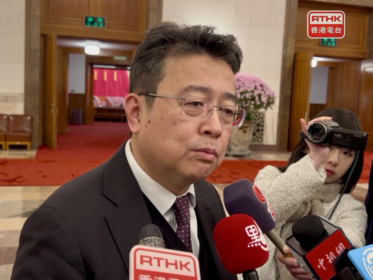 劉智鵬期望，利用大學城的土地進一步發展人工智能應用。（羅煒皓攝）