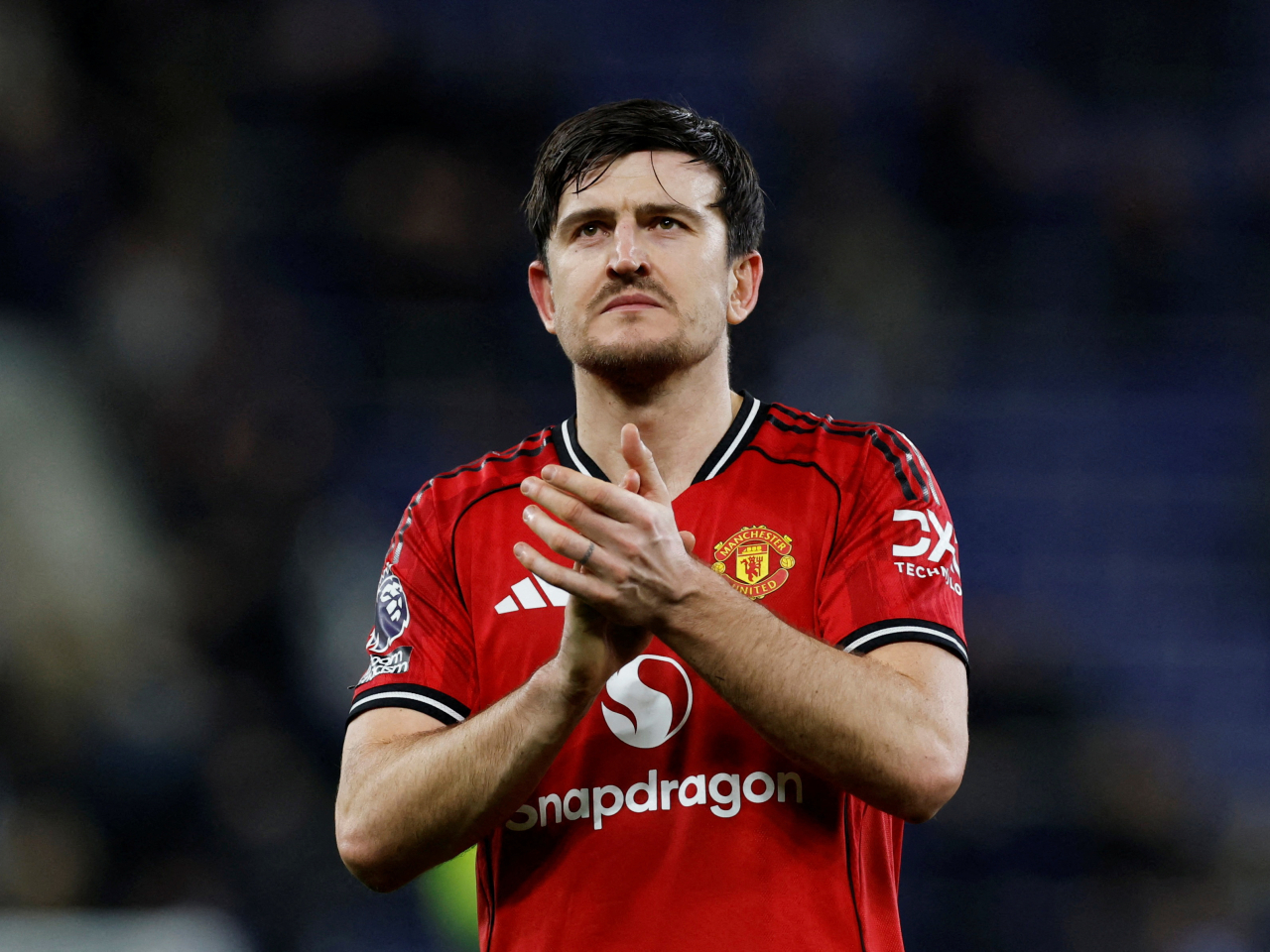 Harry Maguire was convicted of assaulting a police officer, attempted bribery and other charges. File photo: Reuters