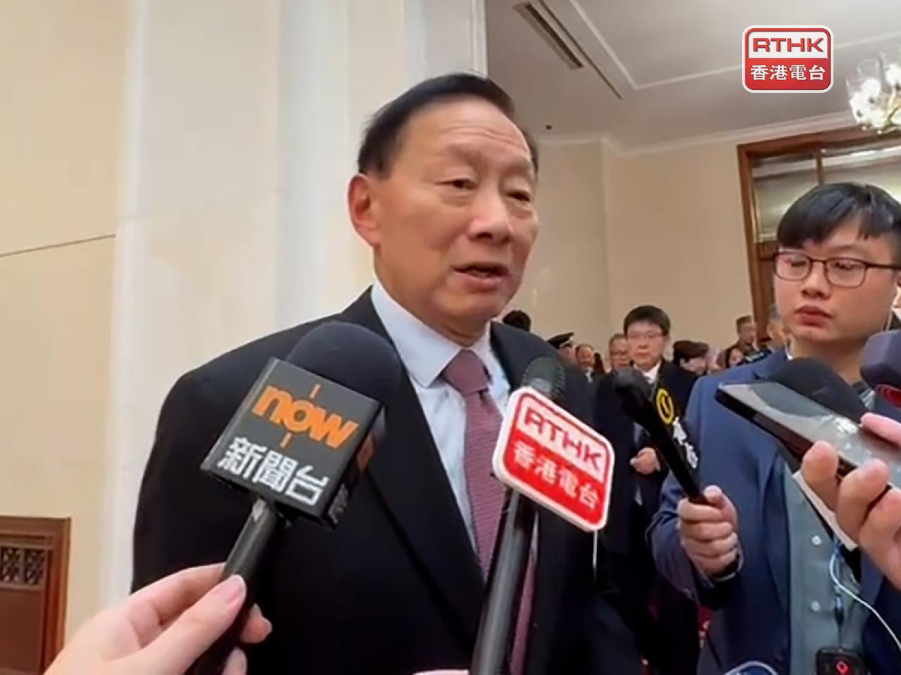 王冬勝認為經濟增長目標是適合的指標。（陳曉筠攝）