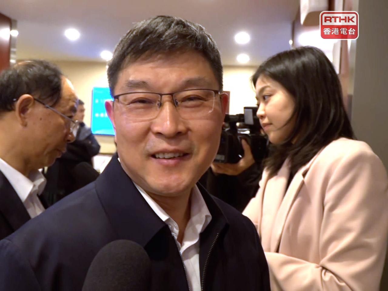 任德奇接受本台訪問時表示，交行在企業科技創新方面，會增加對中小微企業支持。（陳韋丞攝）