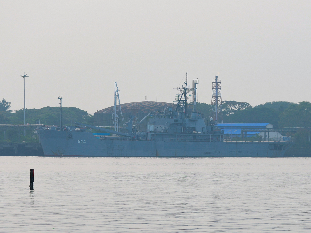 Iran's warship Lavan is docked in Kochi in southern India. Photo: Reuters