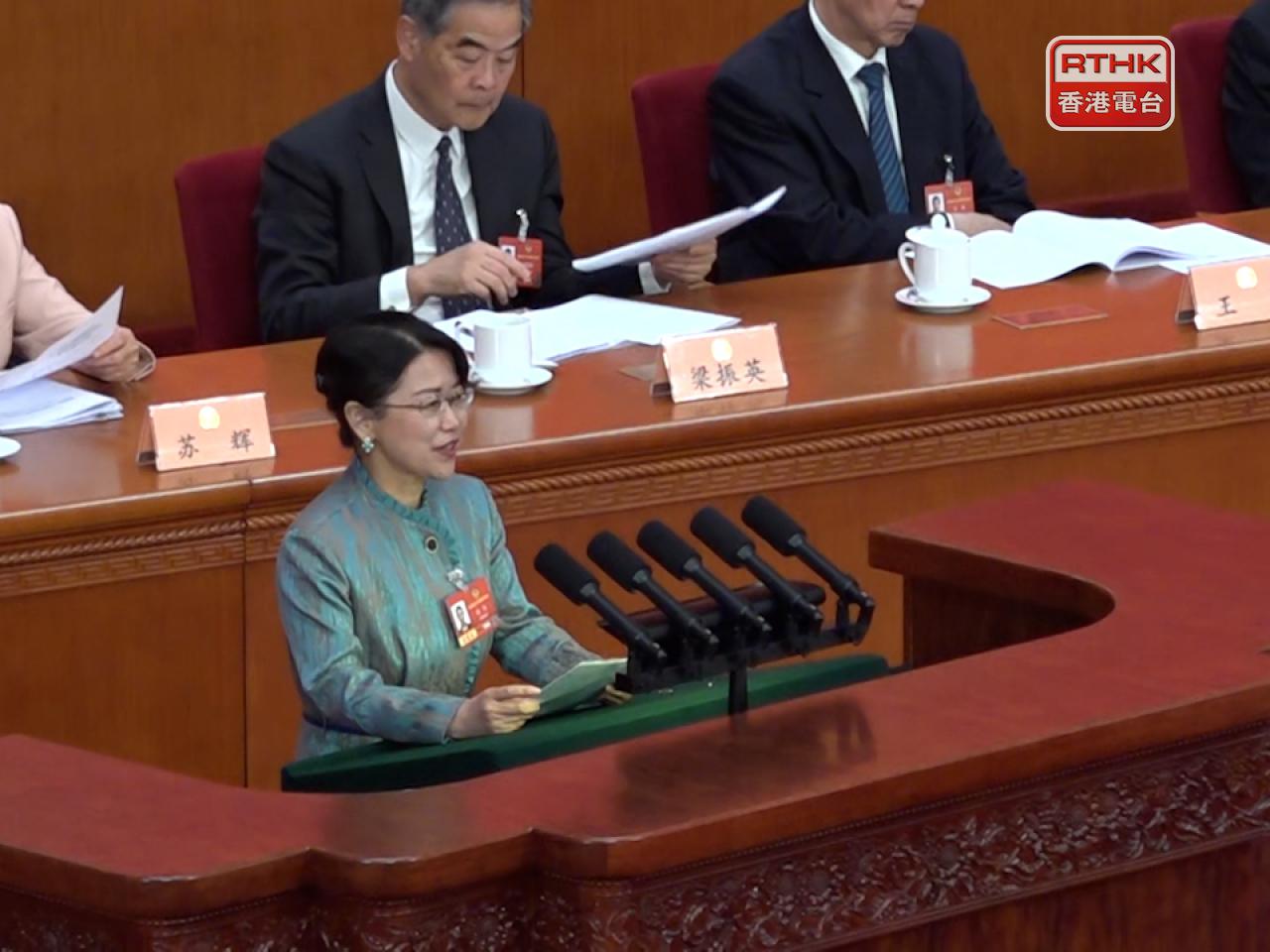 賀丹表示，國家低生育率和少子化呈現長期化、普遍化特徵，少生優育已經成為青年一代主流觀念。（陳韋丞攝）