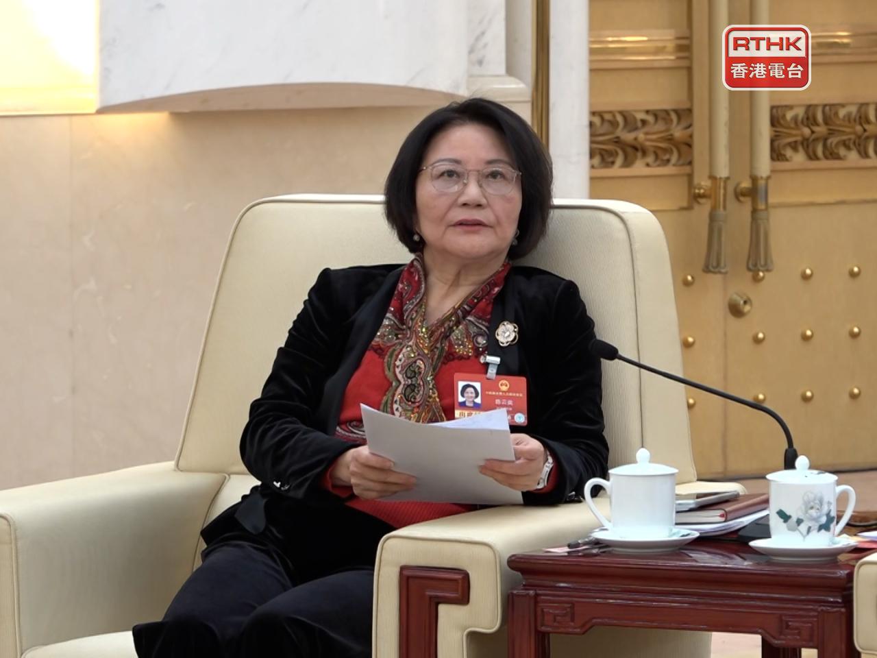 陳雲英建議，台灣青年創業應緊扣技術互補，尤其工業AI賽道，可結合台灣精密製造技術，對接大陸製造業轉型升級需求。（陳韋丞攝）