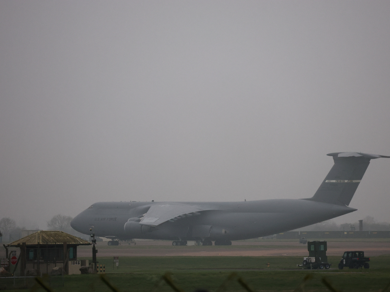 圖為美國空軍的C-5運輸機。（路透社資料圖片）